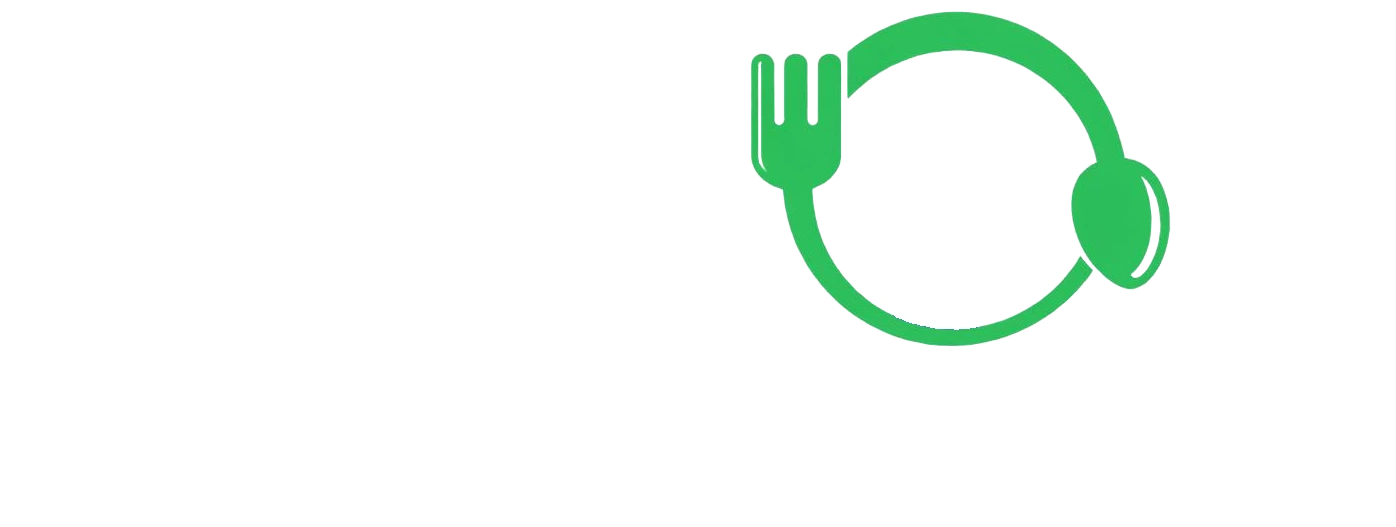 Milos Restaurang logotyp i vitt
